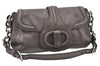 Authentic PRADA Leather Nappa Chain Shoulder Hand Bag Purse Gray Junk 0287G