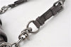 Authentic PRADA Leather Nappa Chain Shoulder Hand Bag Purse Gray Junk 0287G