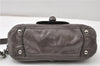 Authentic PRADA Leather Nappa Chain Shoulder Hand Bag Purse Gray Junk 0287G