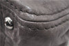 Authentic PRADA Leather Nappa Chain Shoulder Hand Bag Purse Gray Junk 0287G