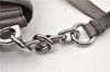 Authentic PRADA Leather Nappa Chain Shoulder Hand Bag Purse Gray Junk 0287G