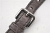 Authentic PRADA Leather Nappa Chain Shoulder Hand Bag Purse Gray Junk 0287G