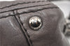 Authentic PRADA Leather Nappa Chain Shoulder Hand Bag Purse Gray Junk 0287G