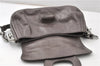 Authentic PRADA Leather Nappa Chain Shoulder Hand Bag Purse Gray Junk 0287G