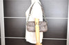 Authentic PRADA Leather Nappa Chain Shoulder Hand Bag Purse Gray Junk 0287G