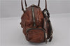 Authentic PRADA Vintage Leather Nappa Shoulder Hand Bag Purse Brown 0288G