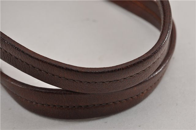 Authentic PRADA Vintage Leather Nappa Shoulder Hand Bag Purse Brown 0288G