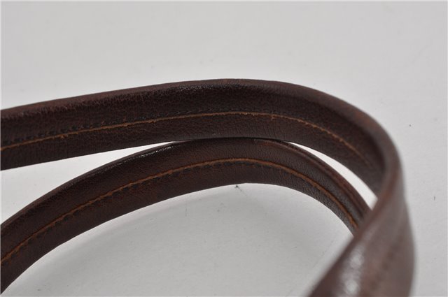 Authentic PRADA Vintage Leather Nappa Shoulder Hand Bag Purse Brown 0288G