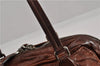 Authentic PRADA Vintage Leather Nappa Shoulder Hand Bag Purse Brown 0288G