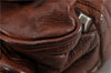 Authentic PRADA Vintage Leather Nappa Shoulder Hand Bag Purse Brown 0288G