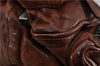 Authentic PRADA Vintage Leather Nappa Shoulder Hand Bag Purse Brown 0288G