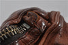 Authentic PRADA Vintage Leather Nappa Shoulder Hand Bag Purse Brown 0288G