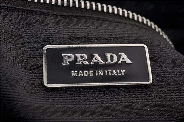 Authentic PRADA Vintage Leather Nappa Shoulder Hand Bag Purse Brown 0288G