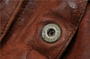 Authentic PRADA Vintage Leather Nappa Shoulder Hand Bag Purse Brown 0288G