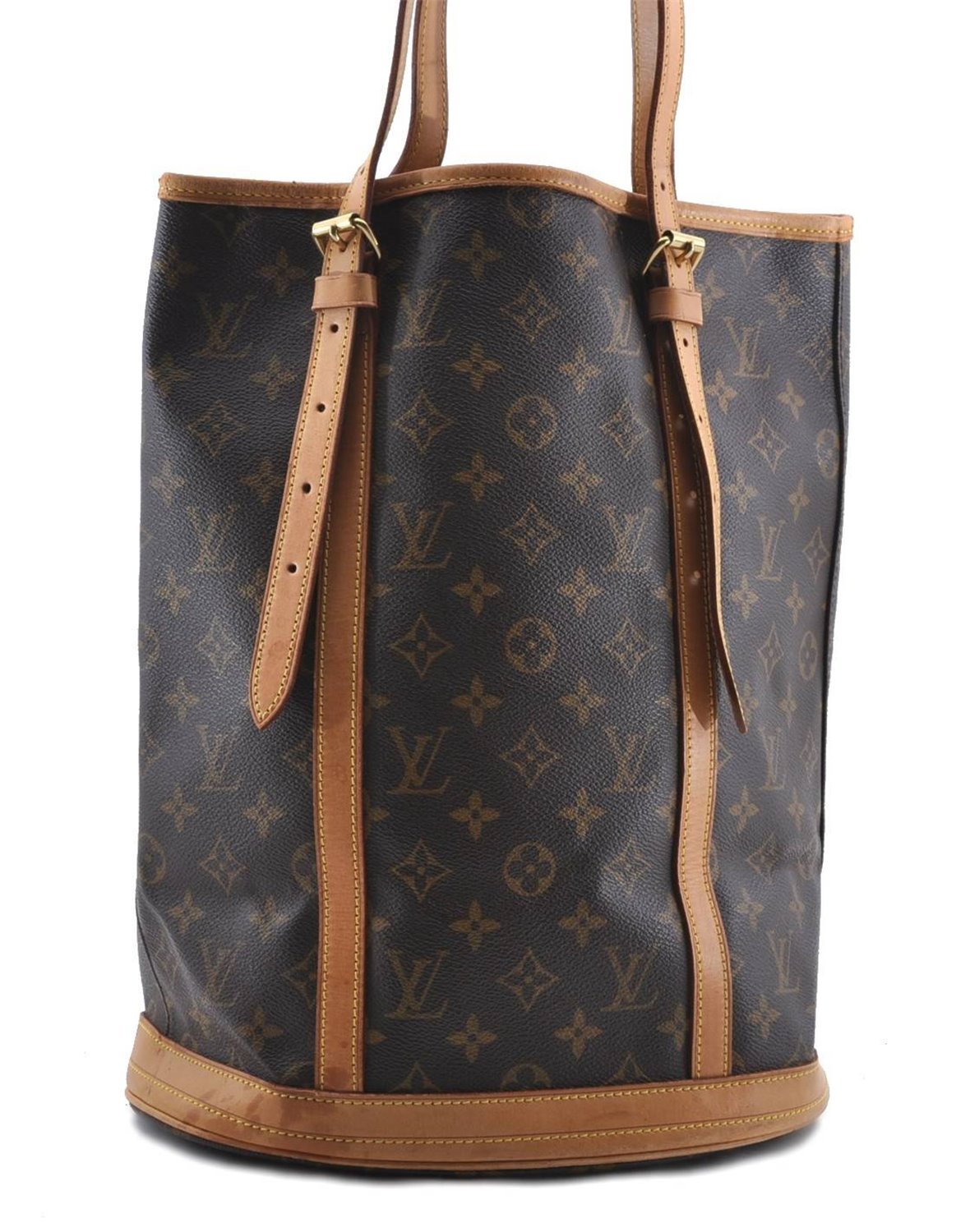 Authentic Louis Vuitton Monogram Bucket GM Shoulder Bag M42236 LV 0289D