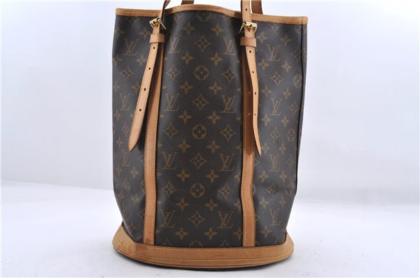 Authentic Louis Vuitton Monogram Bucket GM Shoulder Bag M42236 LV 0289D