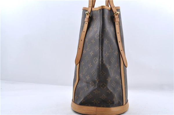 Authentic Louis Vuitton Monogram Bucket GM Shoulder Bag M42236 LV 0289D