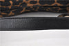 Authentic FENDI Chef Bag Shoulder Hand Bag Leopard Canvas Leather Brown 0290G