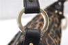 Authentic FENDI Chef Bag Shoulder Hand Bag Leopard Canvas Leather Brown 0290G