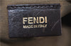 Authentic FENDI Chef Bag Shoulder Hand Bag Leopard Canvas Leather Brown 0290G