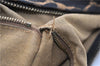 Authentic FENDI Chef Bag Shoulder Hand Bag Leopard Canvas Leather Brown 0290G