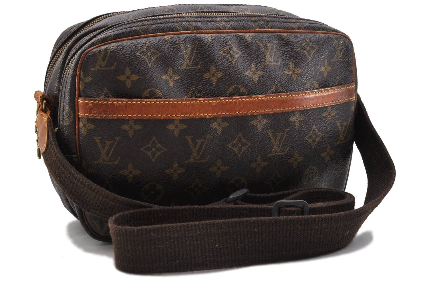 Auth Louis Vuitton Monogram Reporter PM Shoulder Cross Body Bag M45254 LV 0291D