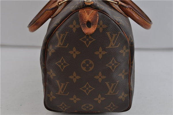 Authentic Louis Vuitton Monogram Speedy 25 Hand Bag M41528 LV 0292D