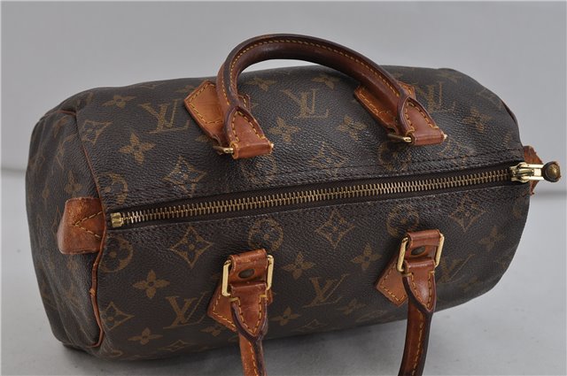 Authentic Louis Vuitton Monogram Speedy 25 Hand Bag M41528 LV 0292D