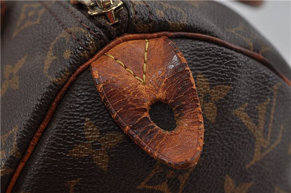 Authentic Louis Vuitton Monogram Speedy 25 Hand Bag M41528 LV 0292D