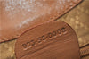Authentic GUCCI Vintage Backpack Purse Leather Brown 0292G