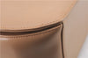 Authentic Salvatore Ferragamo Gancini Leather Shoulder Cross Bag Beige 0294F