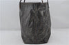 Authentic FENDI Vintage Zucca Shoulder Tote Bag PVC Enamel Brown 0296F