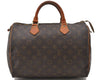 Authentic Louis Vuitton Monogram Speedy 30 Hand Bag Puese M41526 LV 0297D