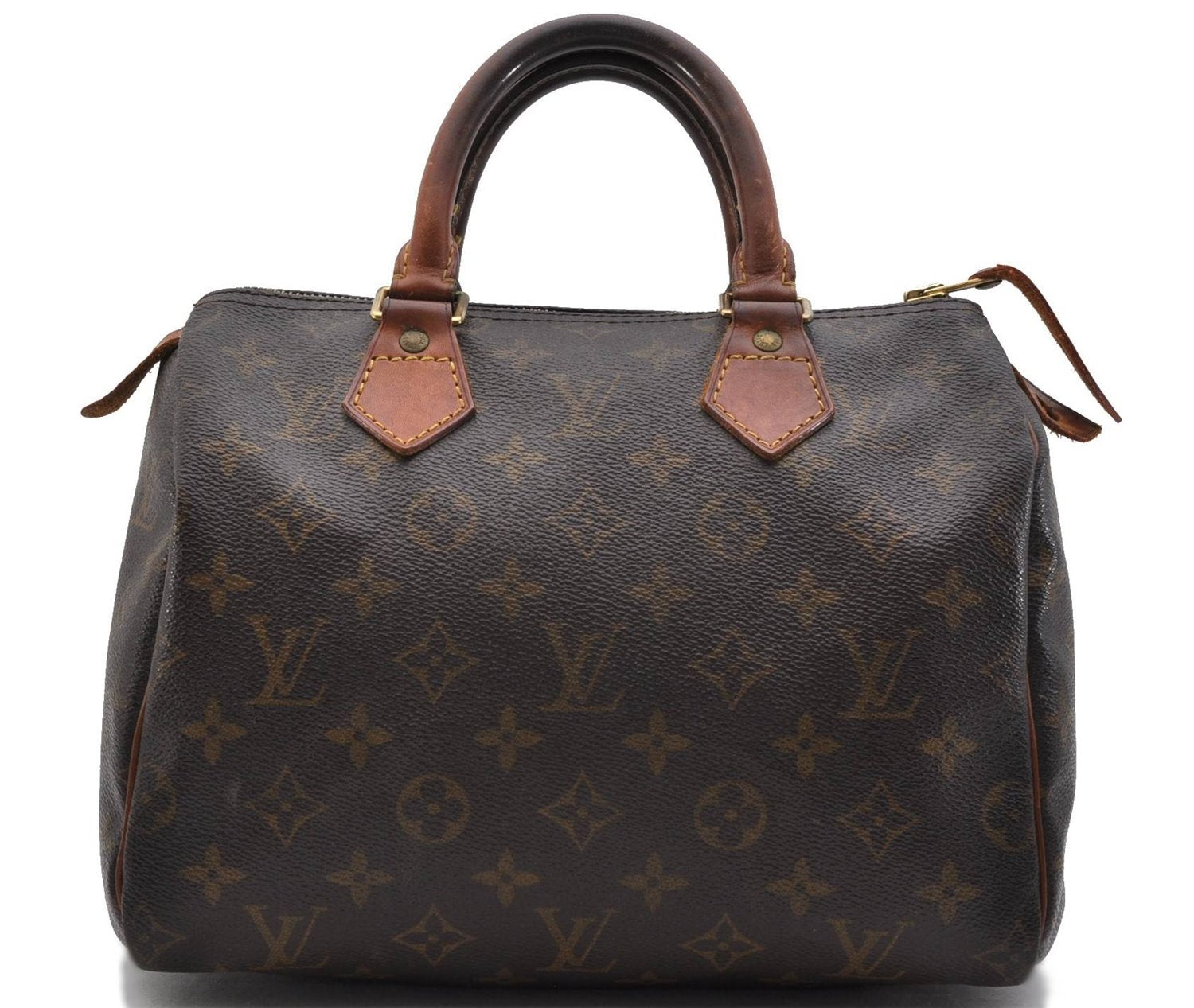 Authentic Louis Vuitton Monogram Speedy 25 Hand Bag M41528 LV 0300D