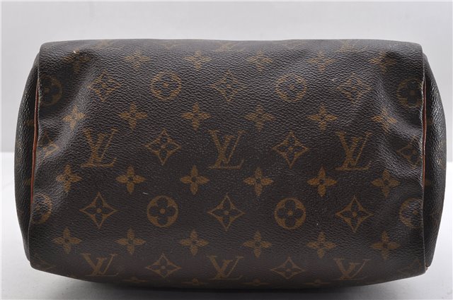 Authentic Louis Vuitton Monogram Speedy 25 Hand Bag M41528 LV 0300D