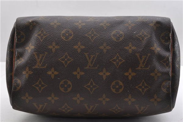 Authentic Louis Vuitton Monogram Speedy 25 Hand Bag M41528 LV 0300D