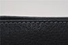 Authentic GUCCI Sherry Line Clutch Hand Bag GG PVC Leather Navy Blue Junk 0300G