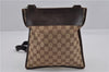 Authentic GUCCI Shoulder Cross Body Bag GG Canvas Leather 27639 Brown 0301G