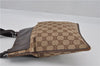 Authentic GUCCI Shoulder Cross Body Bag GG Canvas Leather 27639 Brown 0301G