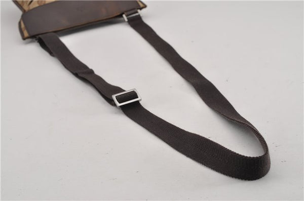 Authentic GUCCI Shoulder Cross Body Bag GG Canvas Leather 27639 Brown 0301G