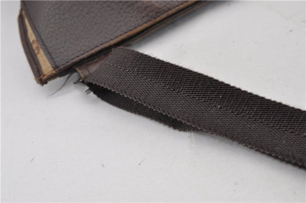 Authentic GUCCI Shoulder Cross Body Bag GG Canvas Leather 27639 Brown 0301G