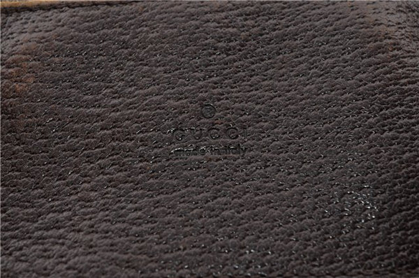 Authentic GUCCI Shoulder Cross Body Bag GG Canvas Leather 27639 Brown 0301G