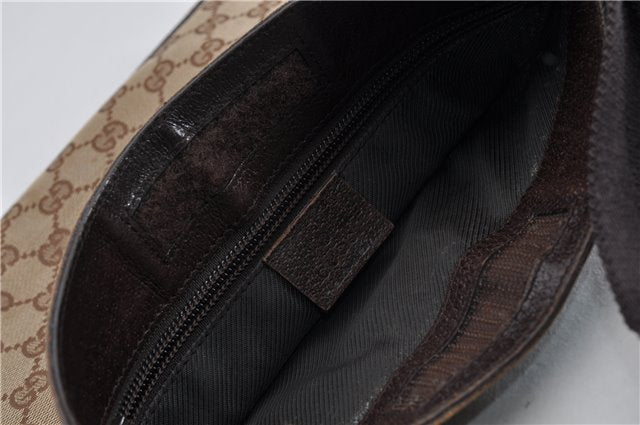 Authentic GUCCI Shoulder Cross Body Bag GG Canvas Leather 27639 Brown 0301G
