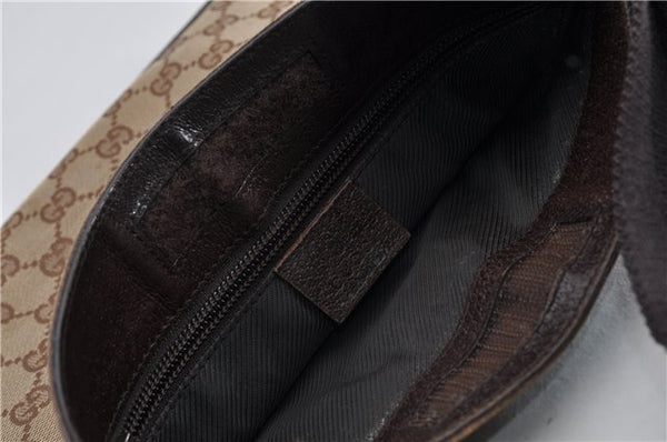Authentic GUCCI Shoulder Cross Body Bag GG Canvas Leather 27639 Brown 0301G