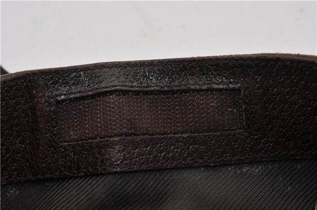 Authentic GUCCI Shoulder Cross Body Bag GG Canvas Leather 27639 Brown 0301G