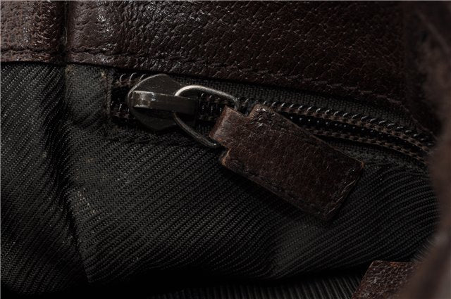 Authentic GUCCI Shoulder Cross Body Bag GG Canvas Leather 27639 Brown 0301G