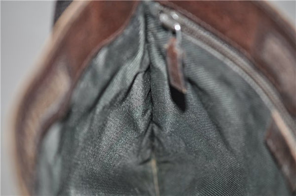 Authentic GUCCI Shoulder Cross Body Bag GG Canvas Leather 27639 Brown 0301G