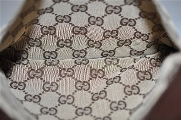 Authentic GUCCI Shoulder Cross Body Bag GG Canvas Leather 27639 Brown 0301G