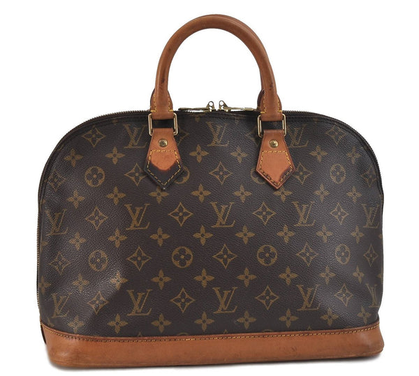 Authentic Louis Vuitton Monogram Alma Hand Bag Purse M51130 LV 0302D