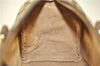 Authentic GUCCI Web Sherry Line Hand Boston Bag GG PVC Leather Brown Junk 0303G